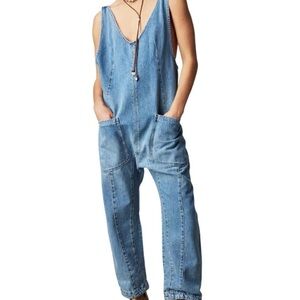 Free People High Roller Overalls, size S